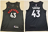 Raptors 43 Pascal Siakam Black XOvo Nike Swingman Jersey,baseball caps,new era cap wholesale,wholesale hats